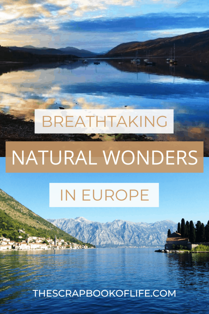 Natural wonders in Europe Pinterest pin
