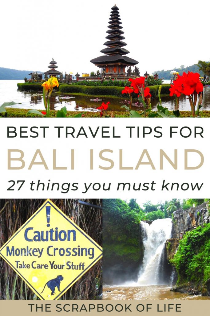 Travel tips for Bali Indonesia Pinterest Pin