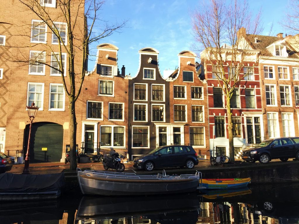 Gingerbread houses on Reguliersgracht in Amsterdam