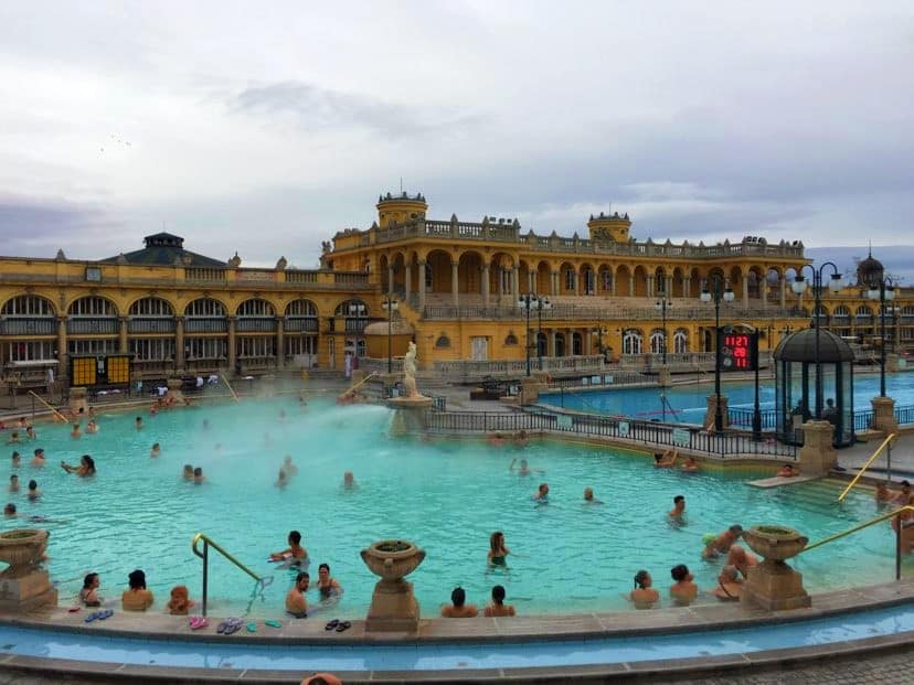 Szechenyi Thermal Baths in Budapest, Hungary - 3 days in Budapest!
