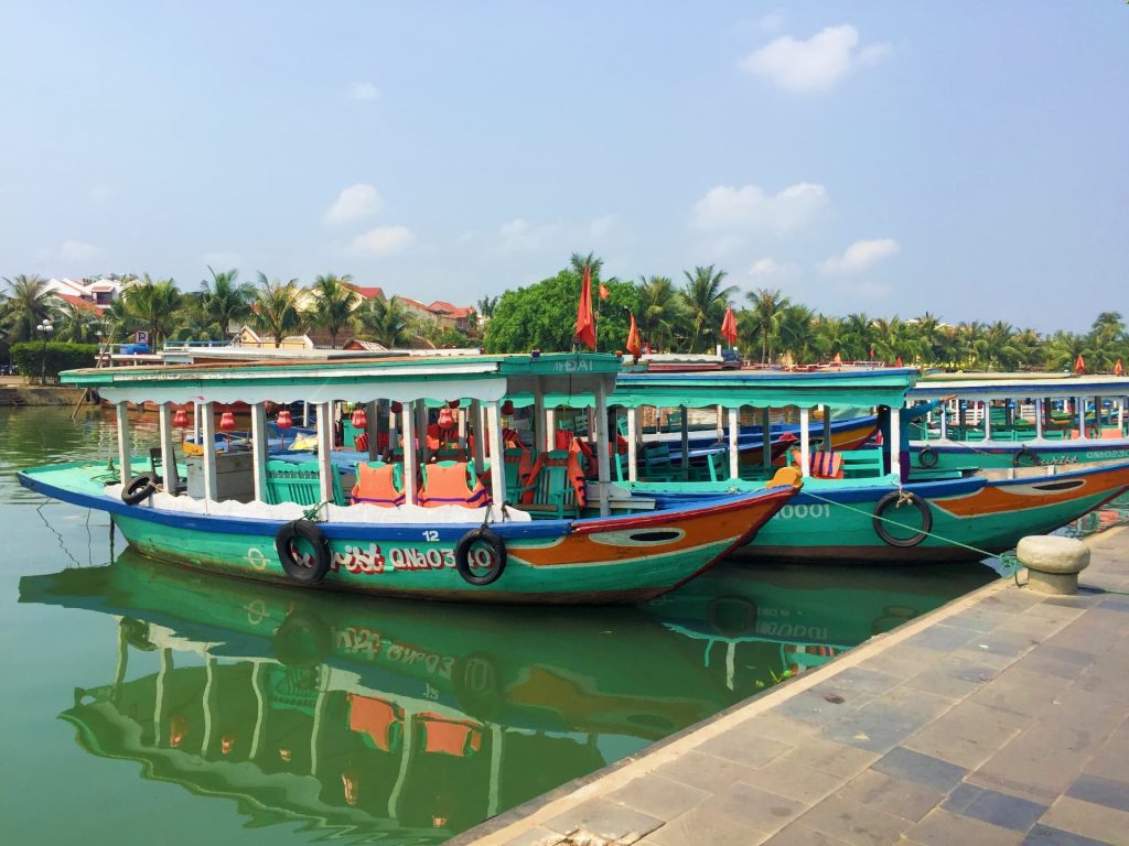 Thu Bon River running through Hoi An - 2 Weeks In Vietnam Itinerary [North To South] + How Much It Costs!