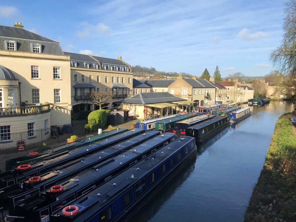 The Kennet and Avon Canal in Bath, England