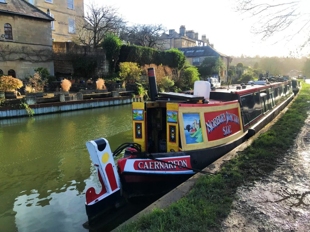 The Kennet and Avon Canal in Bath, England