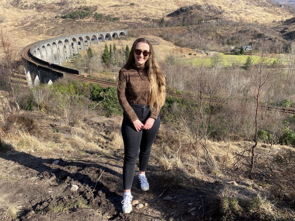Glenfinnan Viaduct (The Harry Potter Bridge) in Scotland